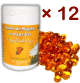 Lot de 12 boites : 12 x 60 (720) Capsules Huile de Nigelle Bio - Complement alimentaire (12 pot de 60 gelules de 500 Mg)