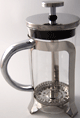 Cafetiere a piston pour cafe ou the - Filtre-presse francais en acier inoxydable et verre (350ml)