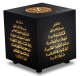 Lampe/Veilleuse coranique sous forme de cube noir avec telecommande (equantu SQ802)