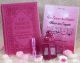 Pack Cadeau Luxe Couleur rose (Coran Bilingue - Les epouses du Prophete - Parfum - Lanterne)