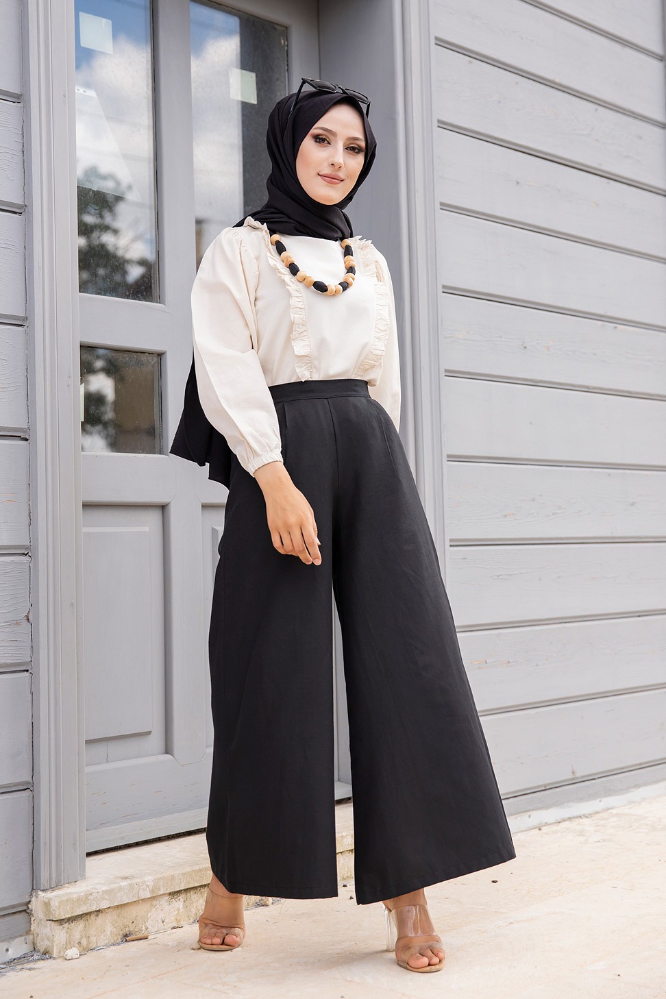 Pantalon femme classique et casual (Boutique en ligne mode hijab) - Couleur  brique