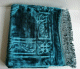 Tapis de priere adulte avec motifs Ultra-doux type velours - Couleur bleu ocean