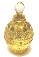 Parfum concentre Musc d'Or " Rouh Musc " (10 ml) - jolie bouteille sous forme de Boule doree
